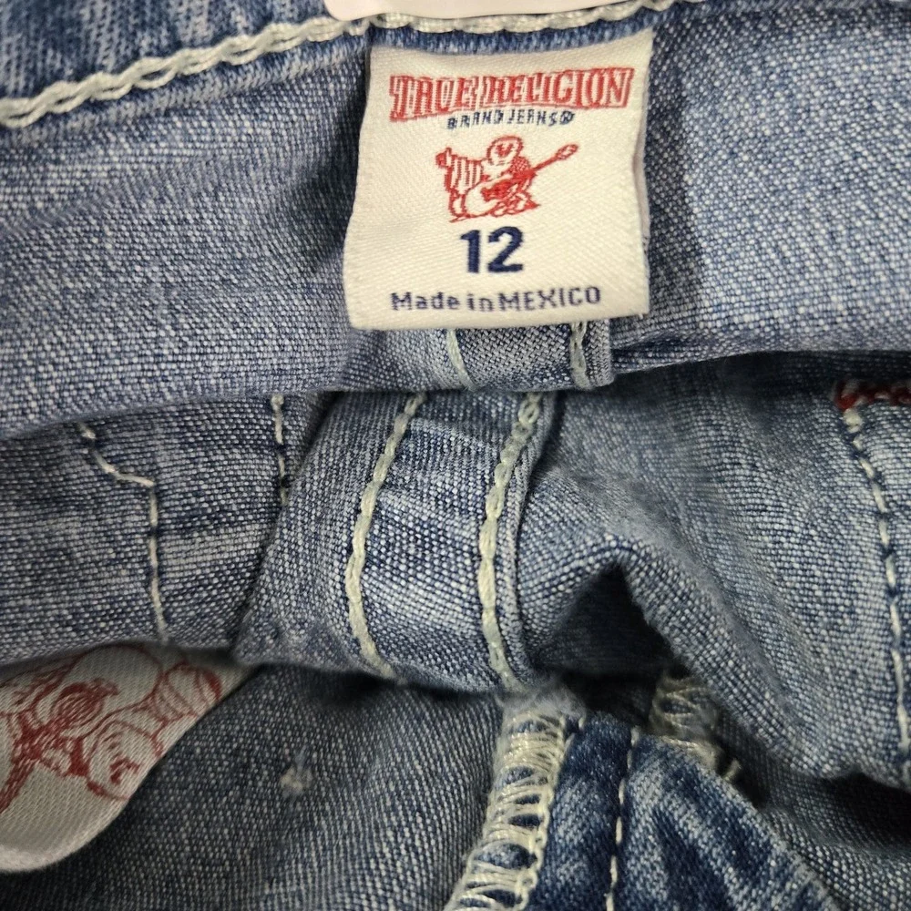 True Religion‎ Girls Jeans 12 Light Blue Denim Skinny 27